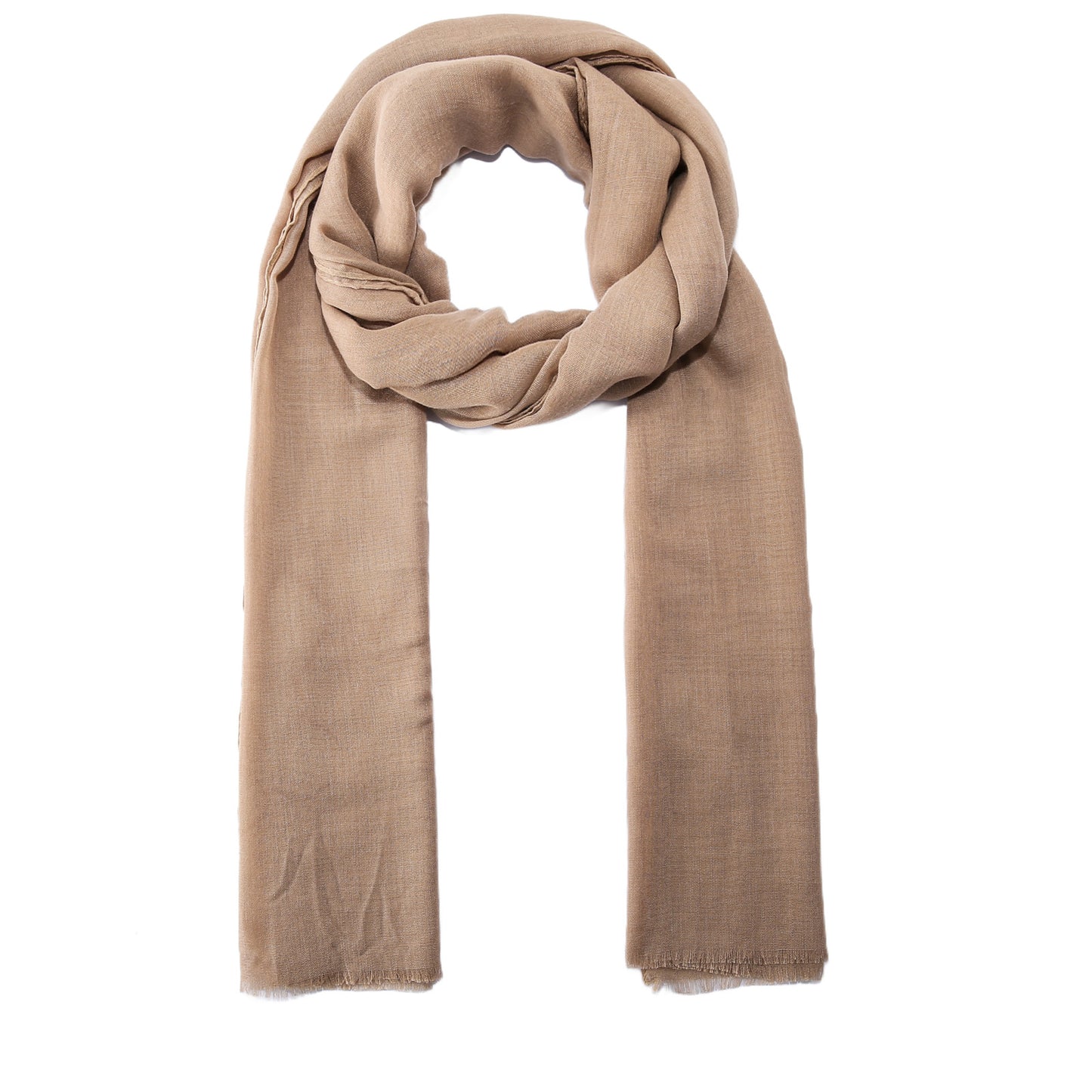 Basic sjaal donkerbeige