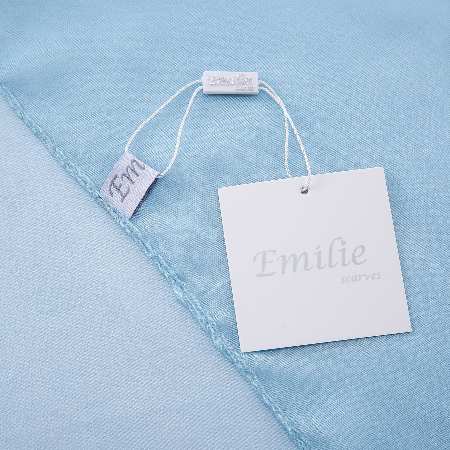 Basic scarf light blue