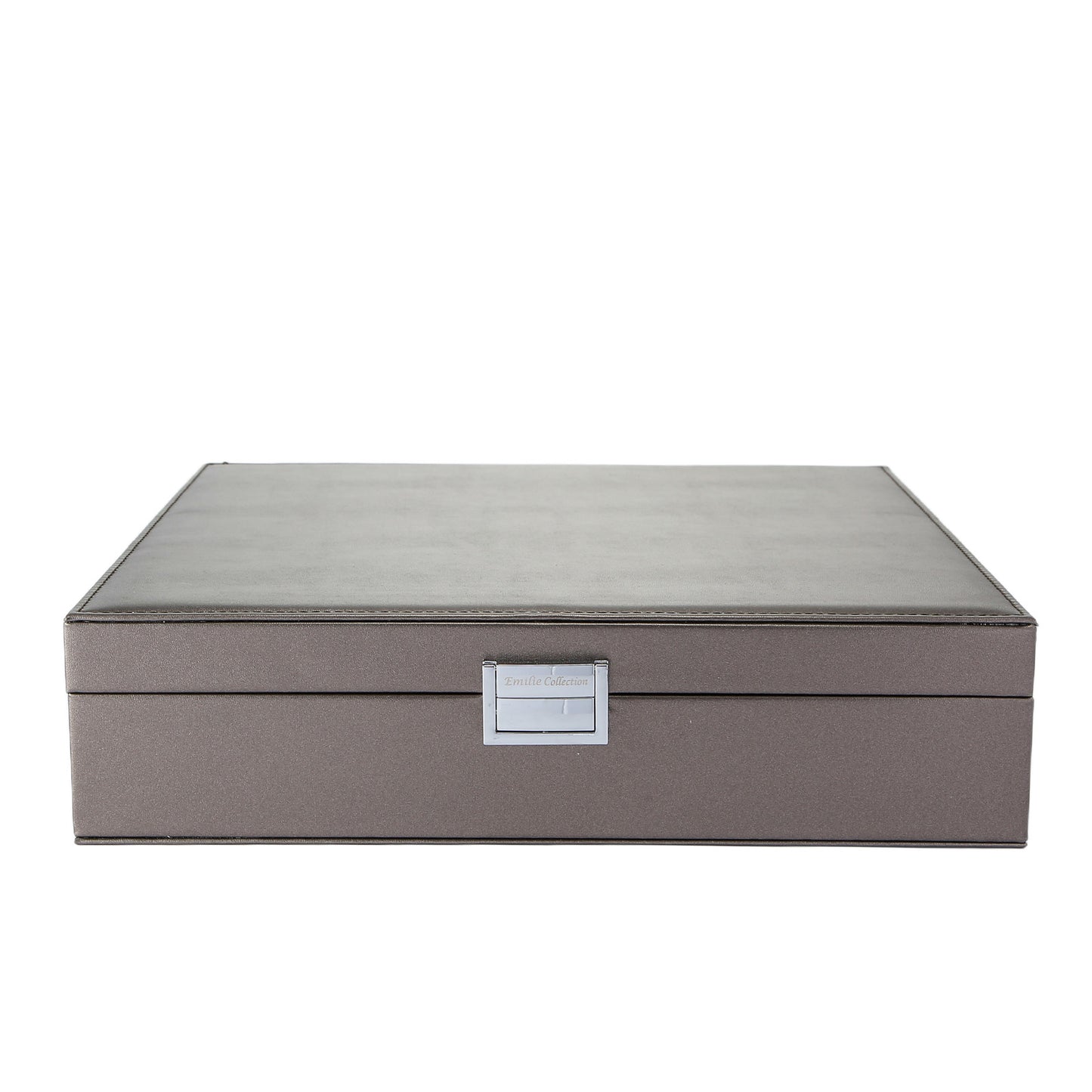 Horlogedoos metallic zilver large