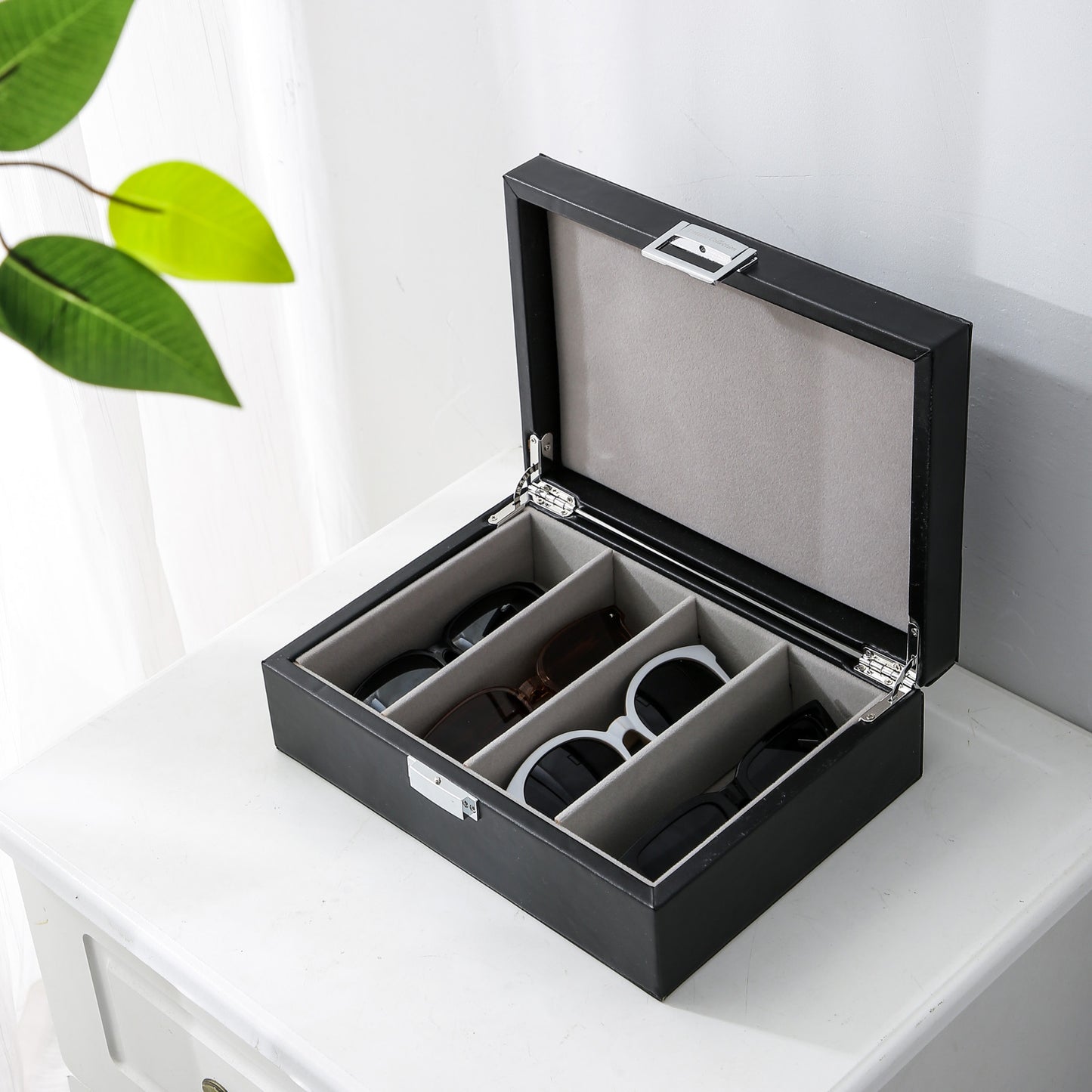 Glasses case black medium
