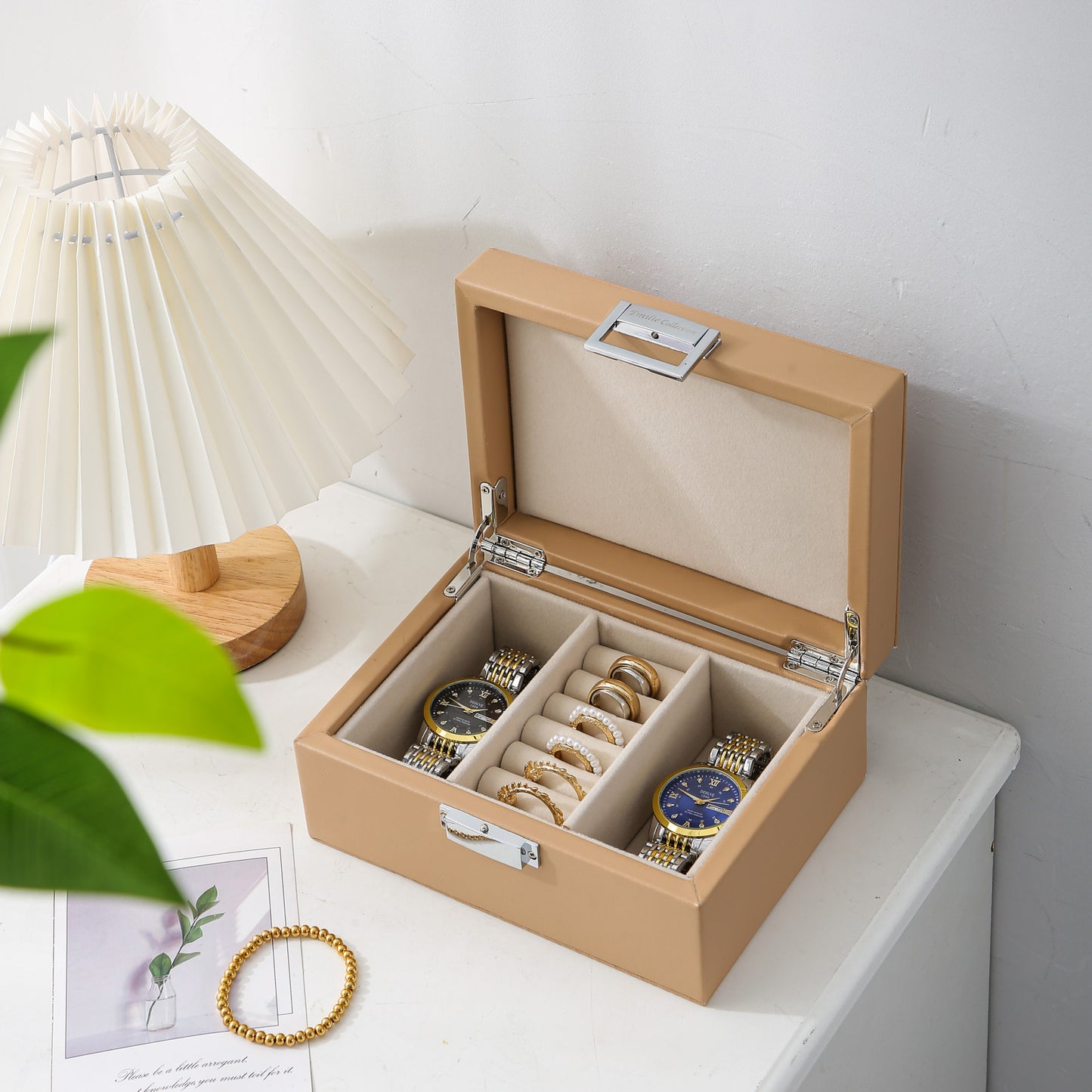 Jewelry box beige small