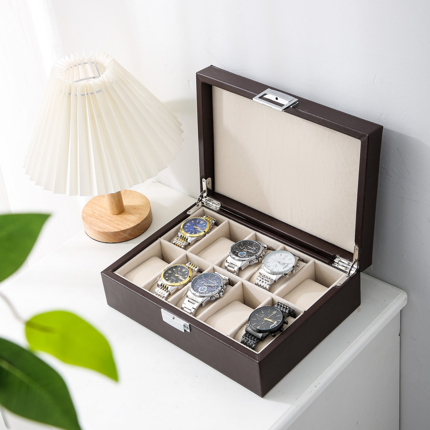 Watch box brown medium