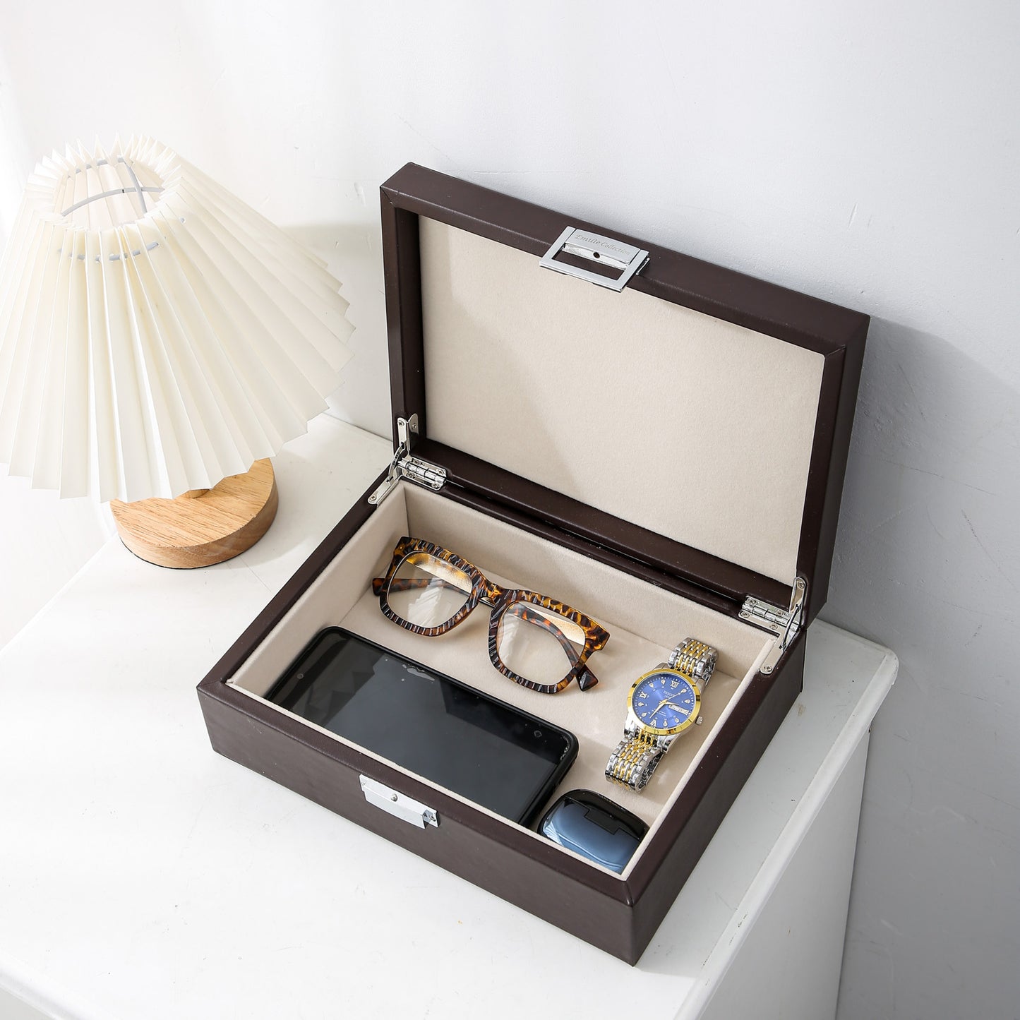 Storage box brown medium