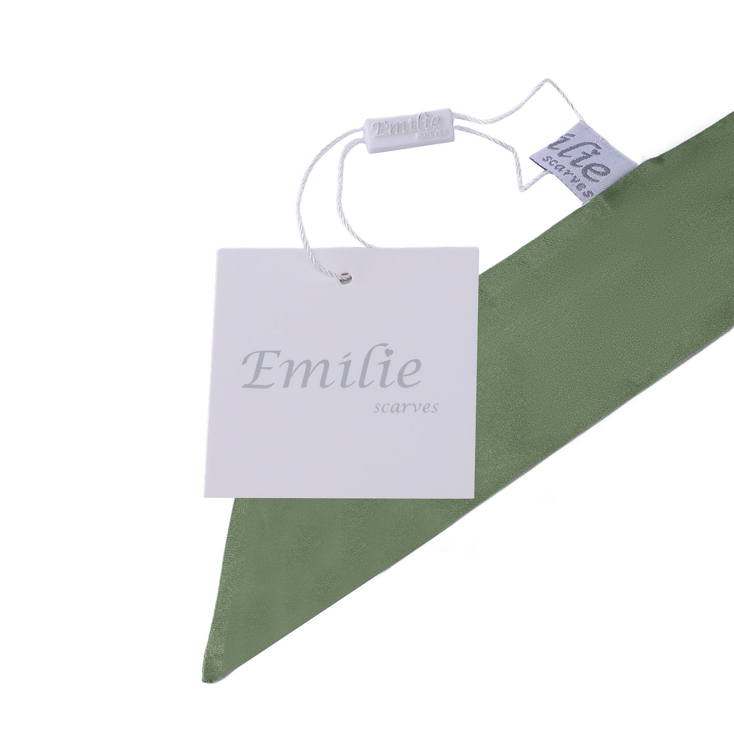 Twilly satin olive green