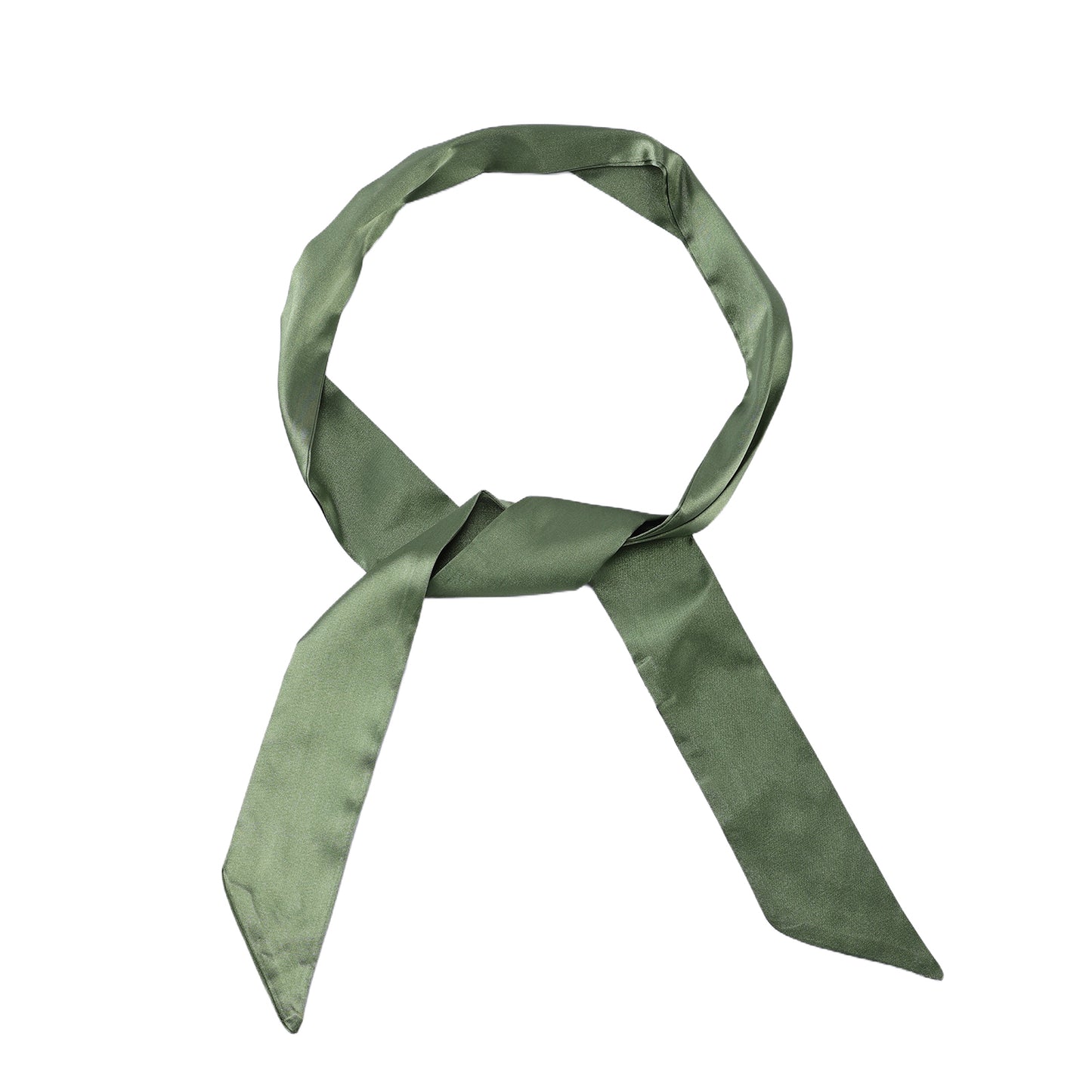 Twilly satin olive green