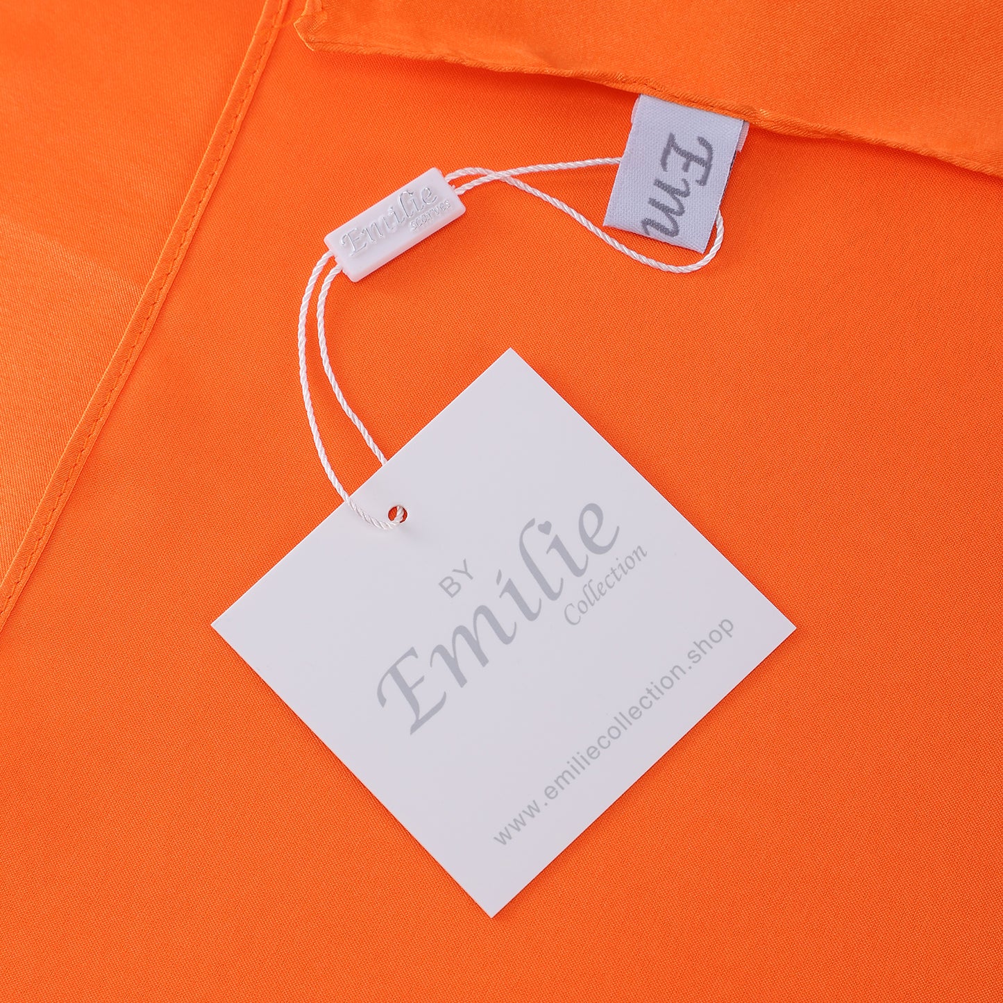 Scarf satin orange