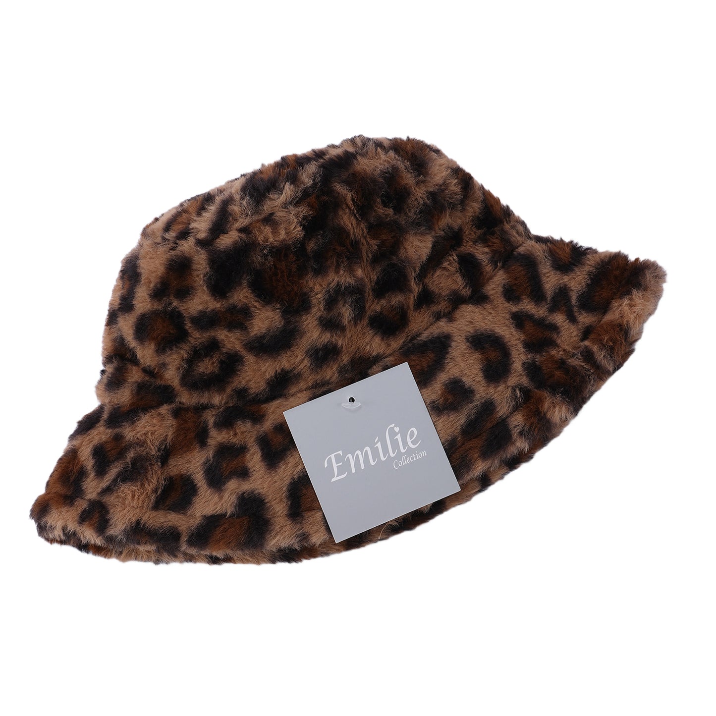 Leopard print bucket hat