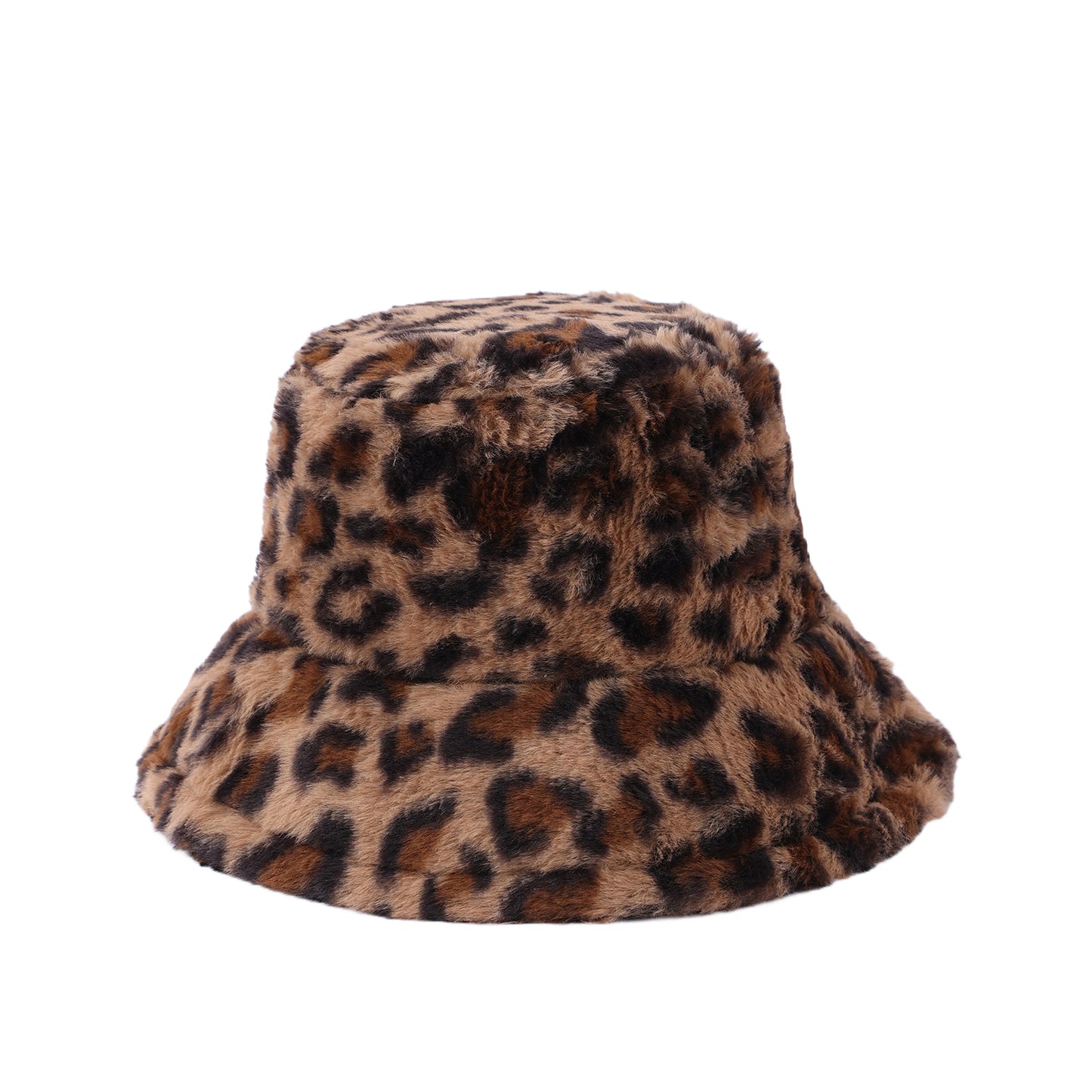 Leopard print bucket hat