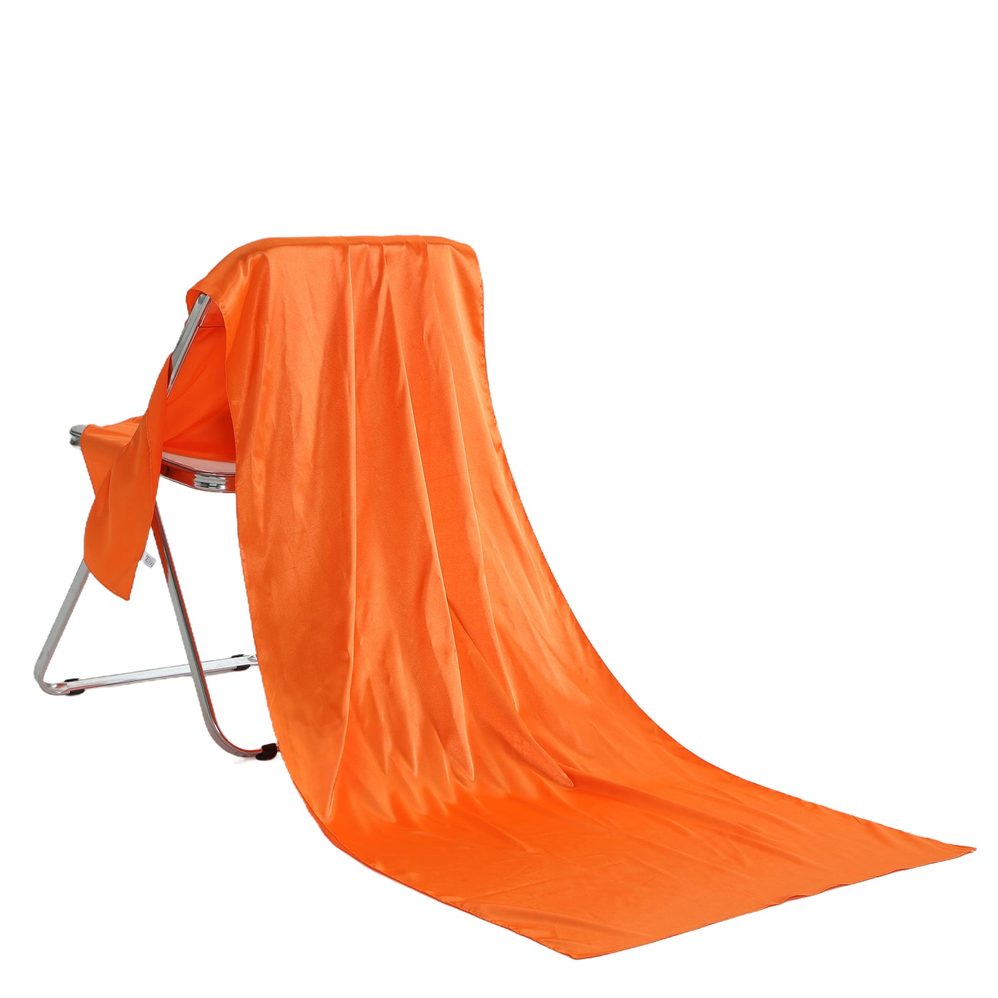 Sjaal satijn lang oranje
