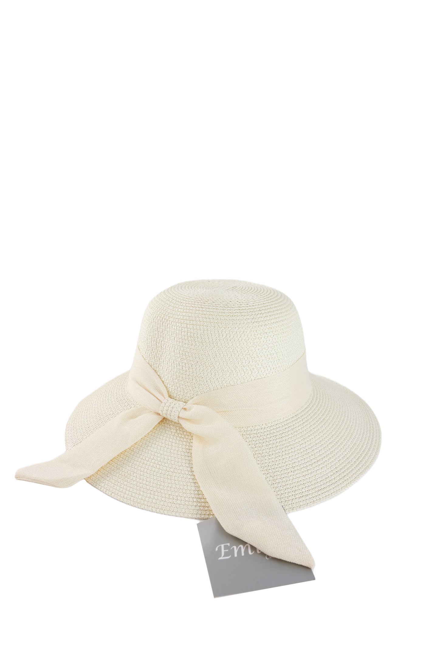 Hat with bow white