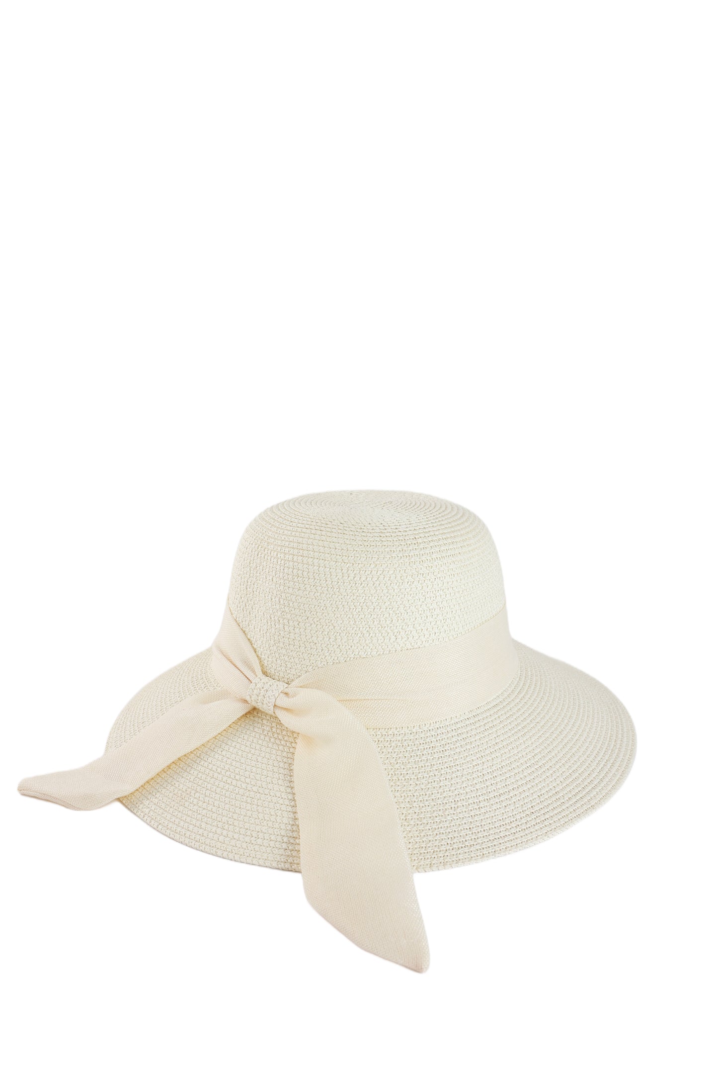 Hat with bow white