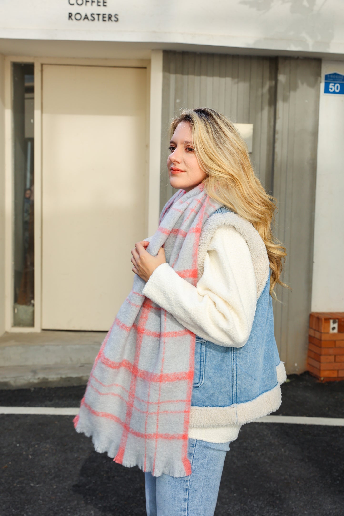 Winter scarf grey