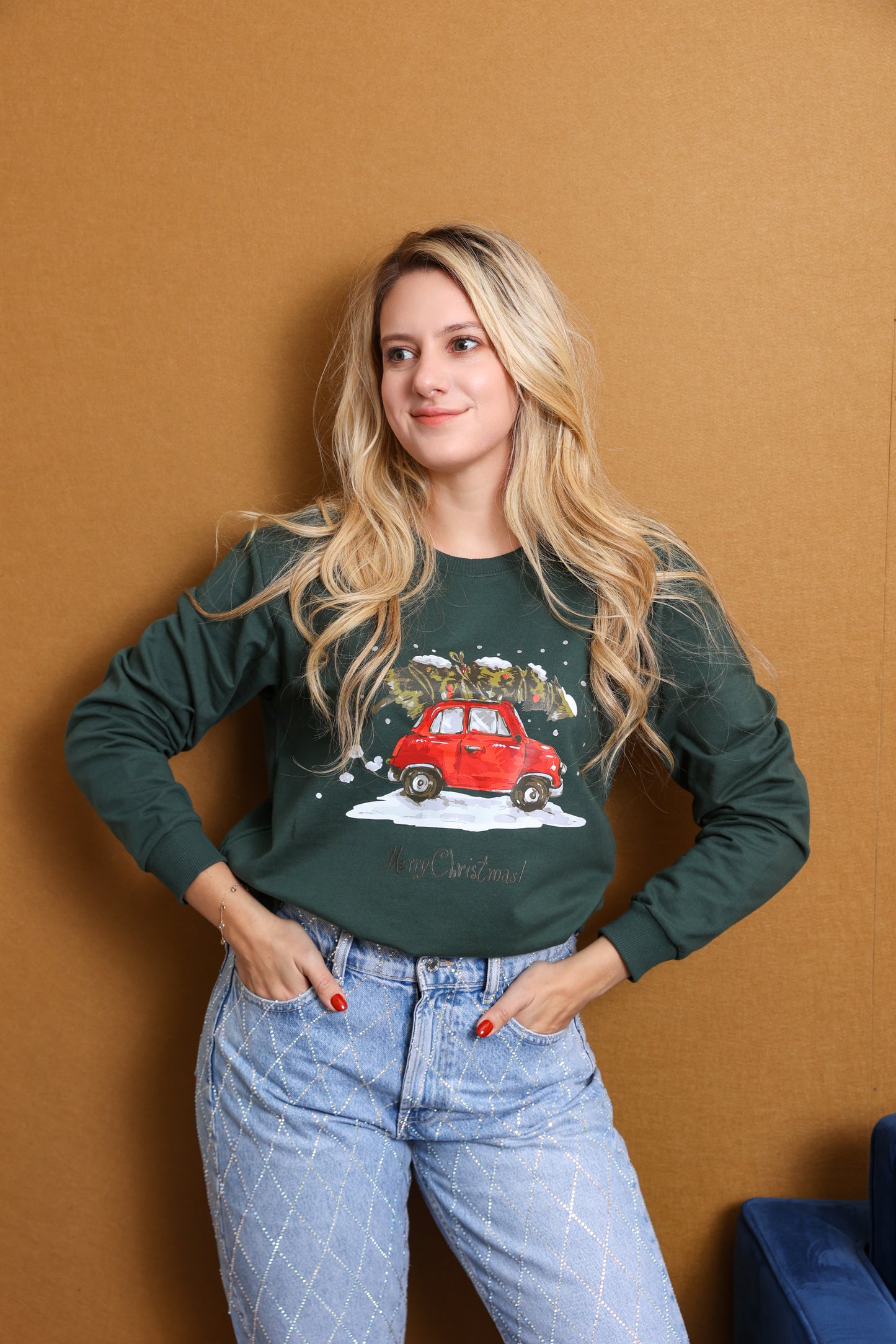 Christmas sweater green Christmas tree