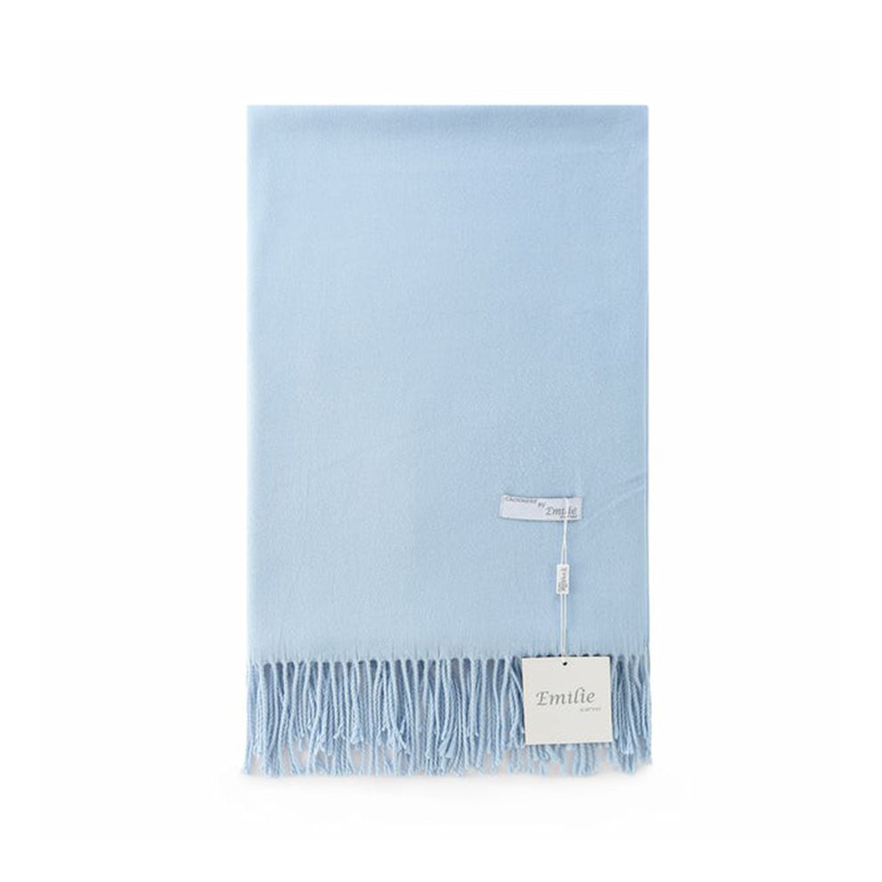 Pashmina scarf light blue