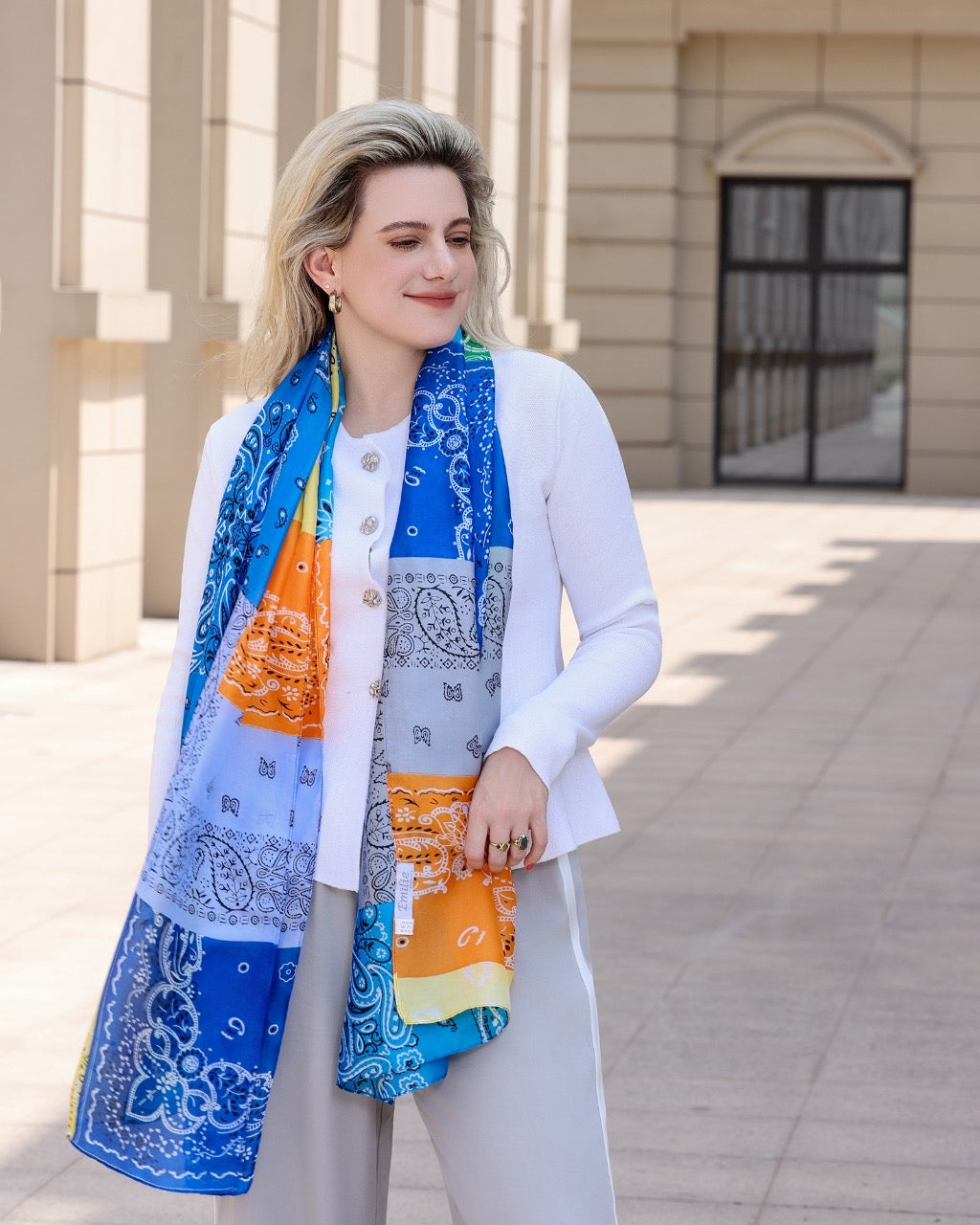 Scarf satin bandana