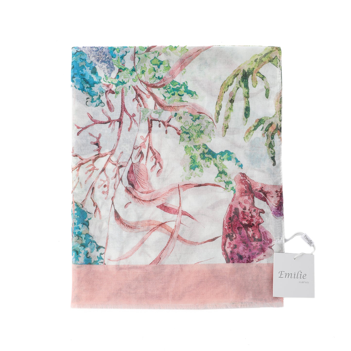 Scarf coral pink