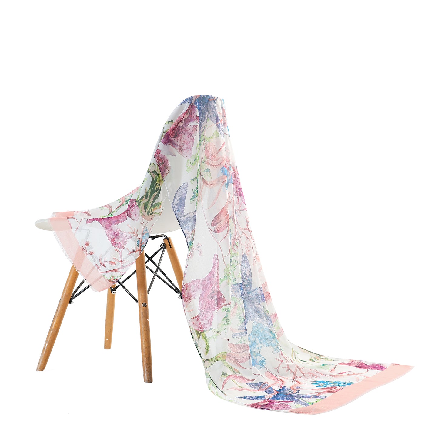 Scarf coral pink