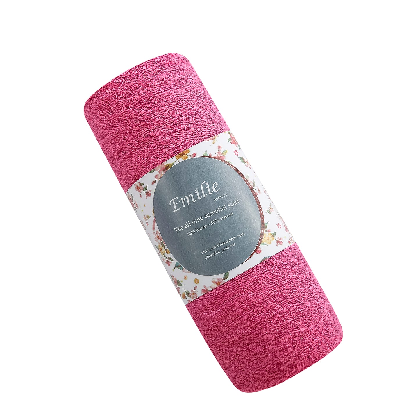 The all time essential scarf fuchsia roze