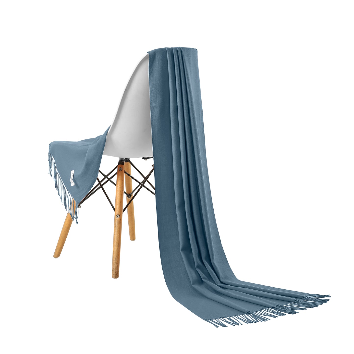 Pashmina scarf denim blue
