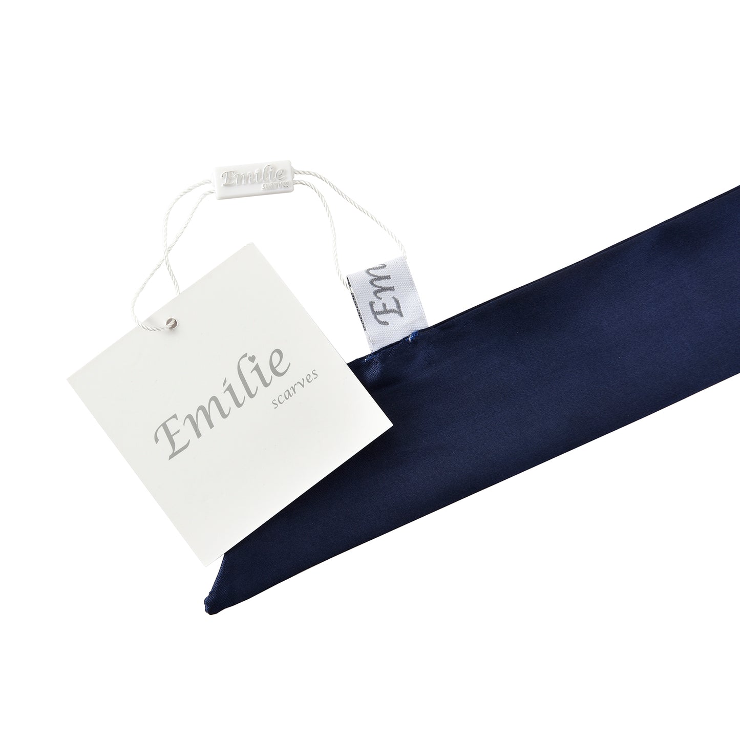Twilly satin dark blue
