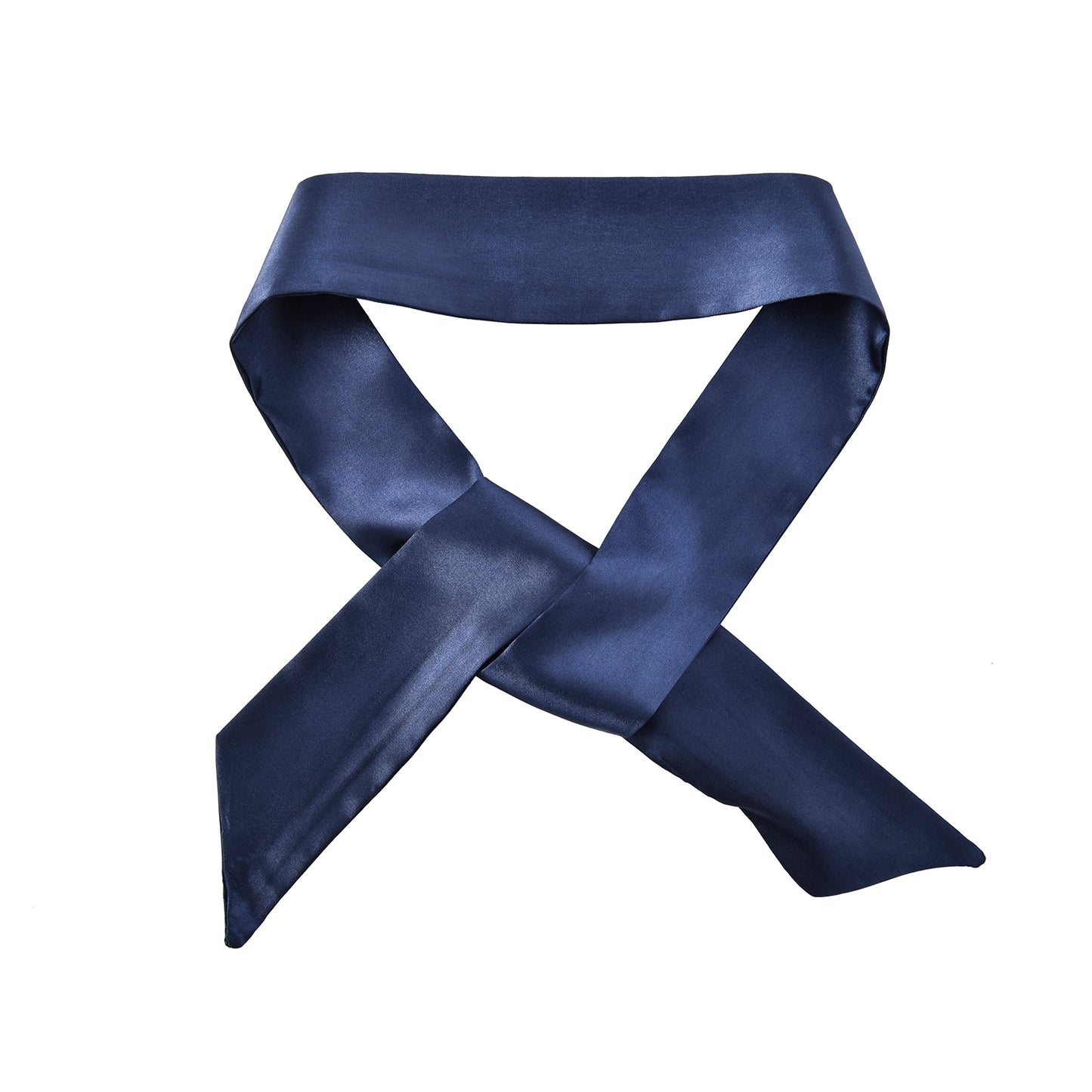 Twilly satin dark blue