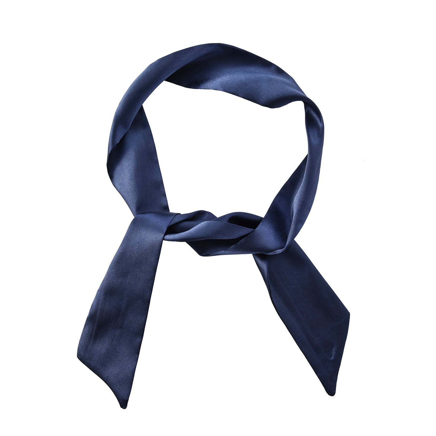 Twilly satin dark blue