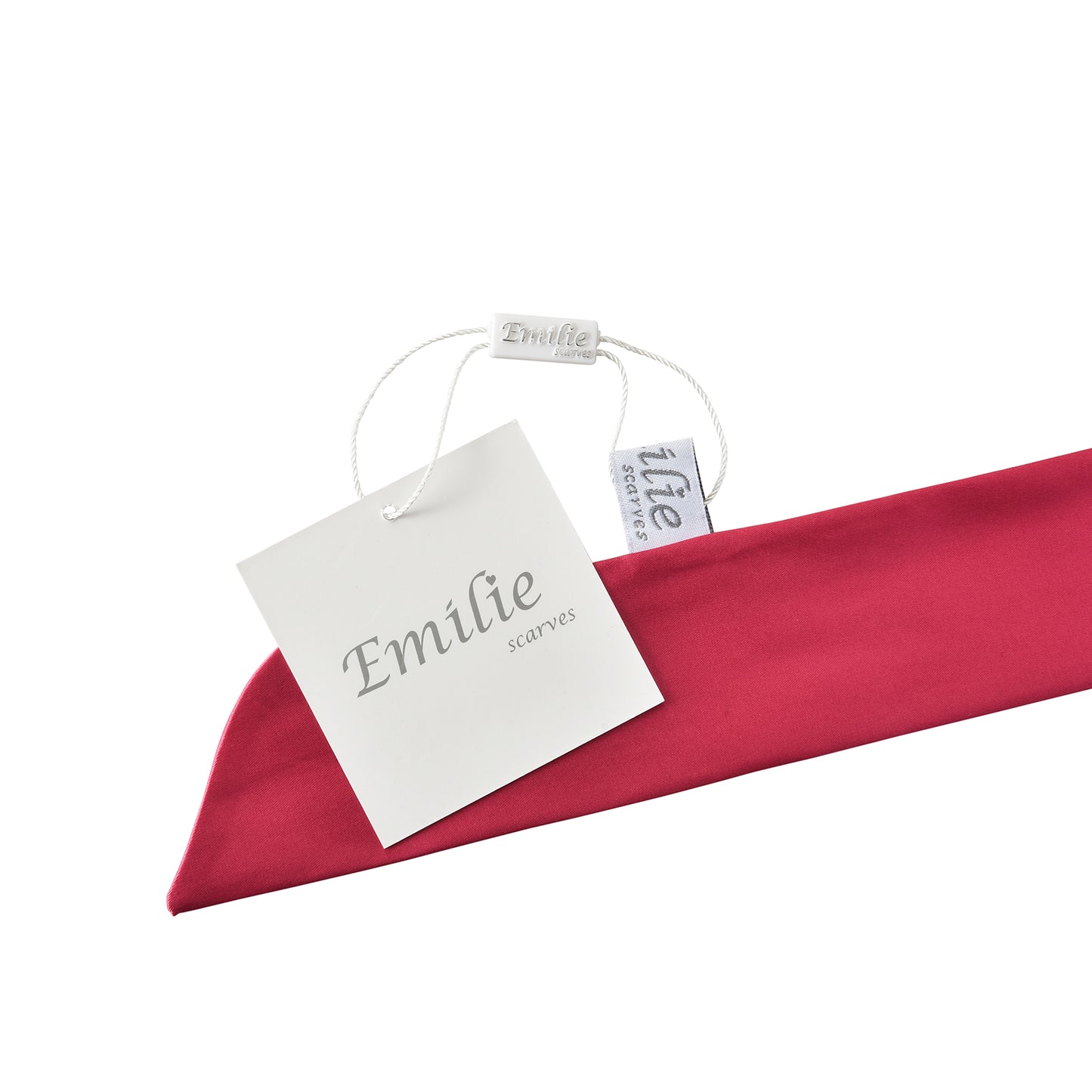 Twilly satin fuchsia pink
