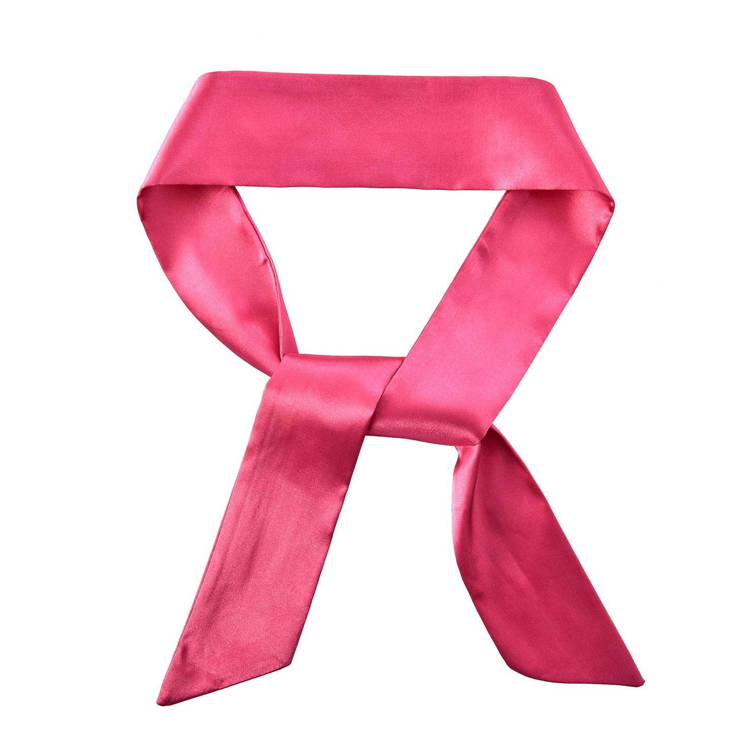 Twilly satin fuchsia pink