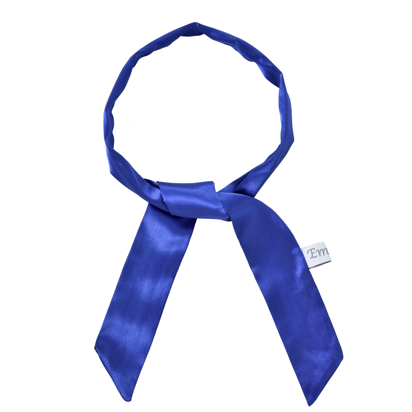 Twilly satin cobalt blue