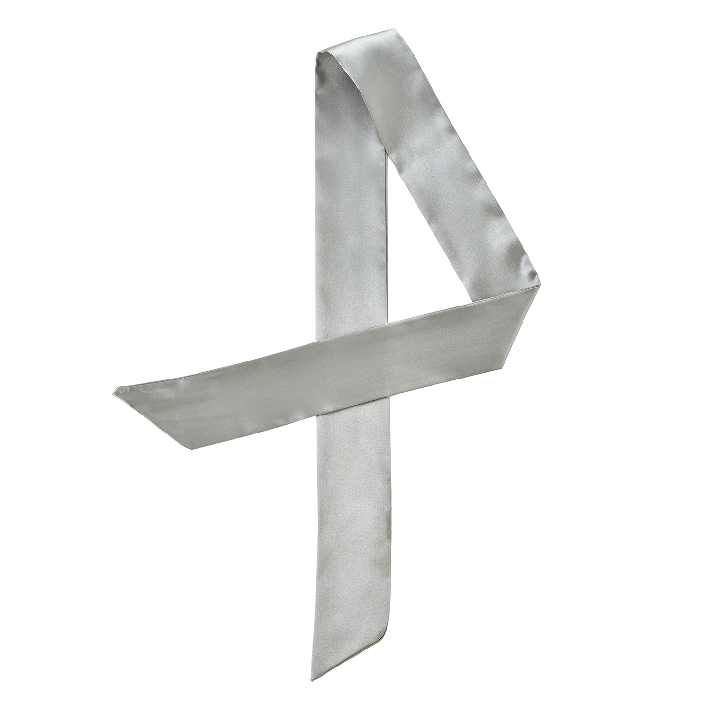 Twilly satin silver