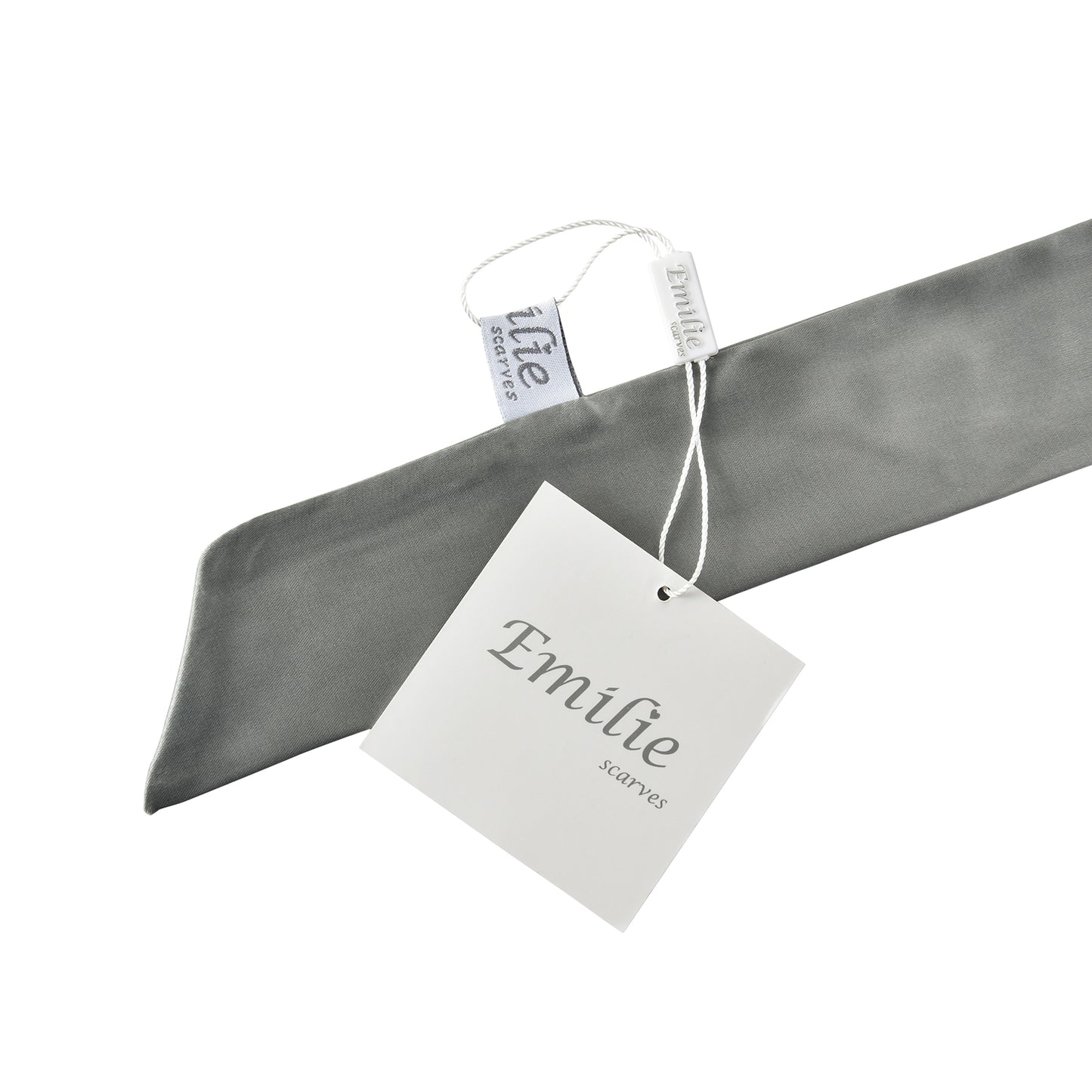 Twilly satin silver