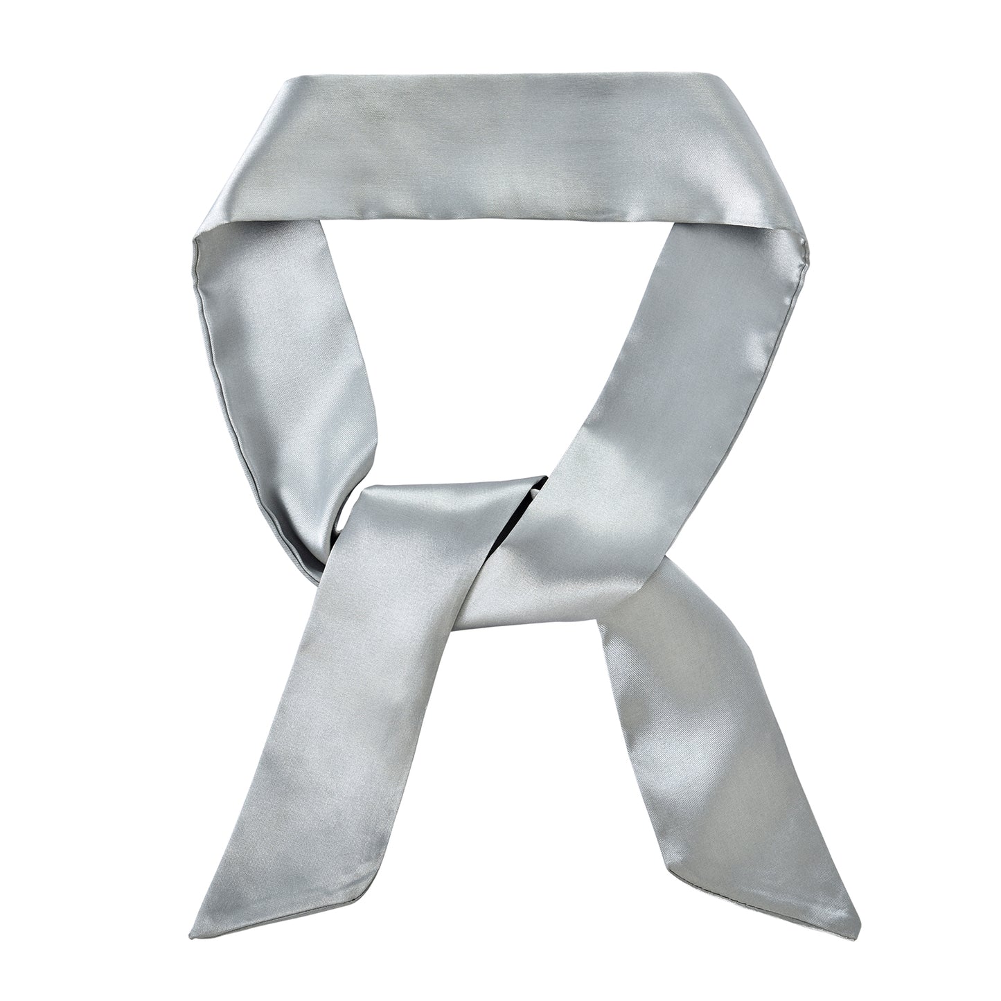 Twilly satin silver
