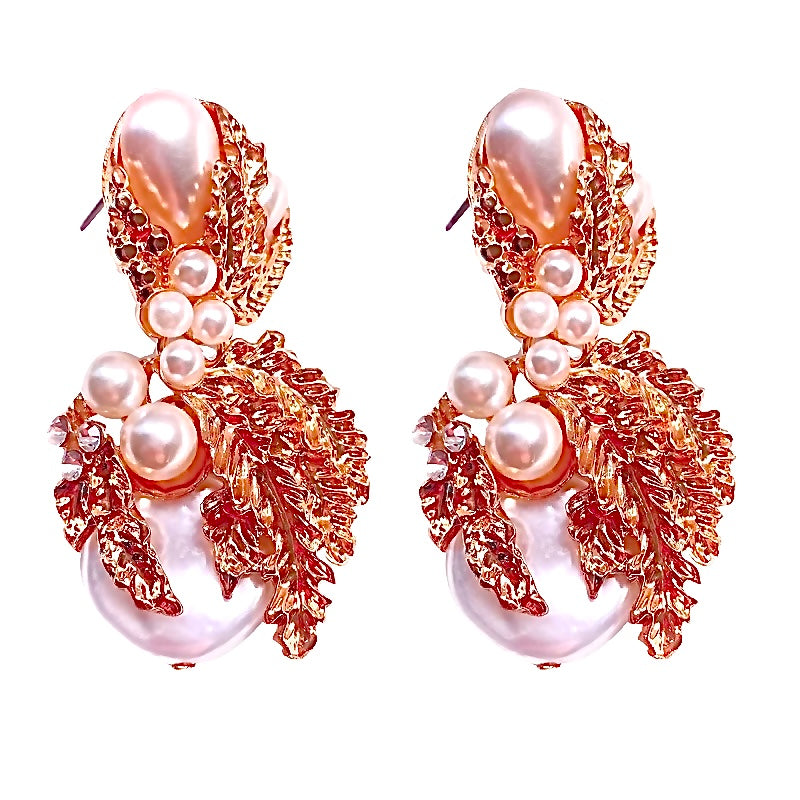 Statement earrings rose gold
