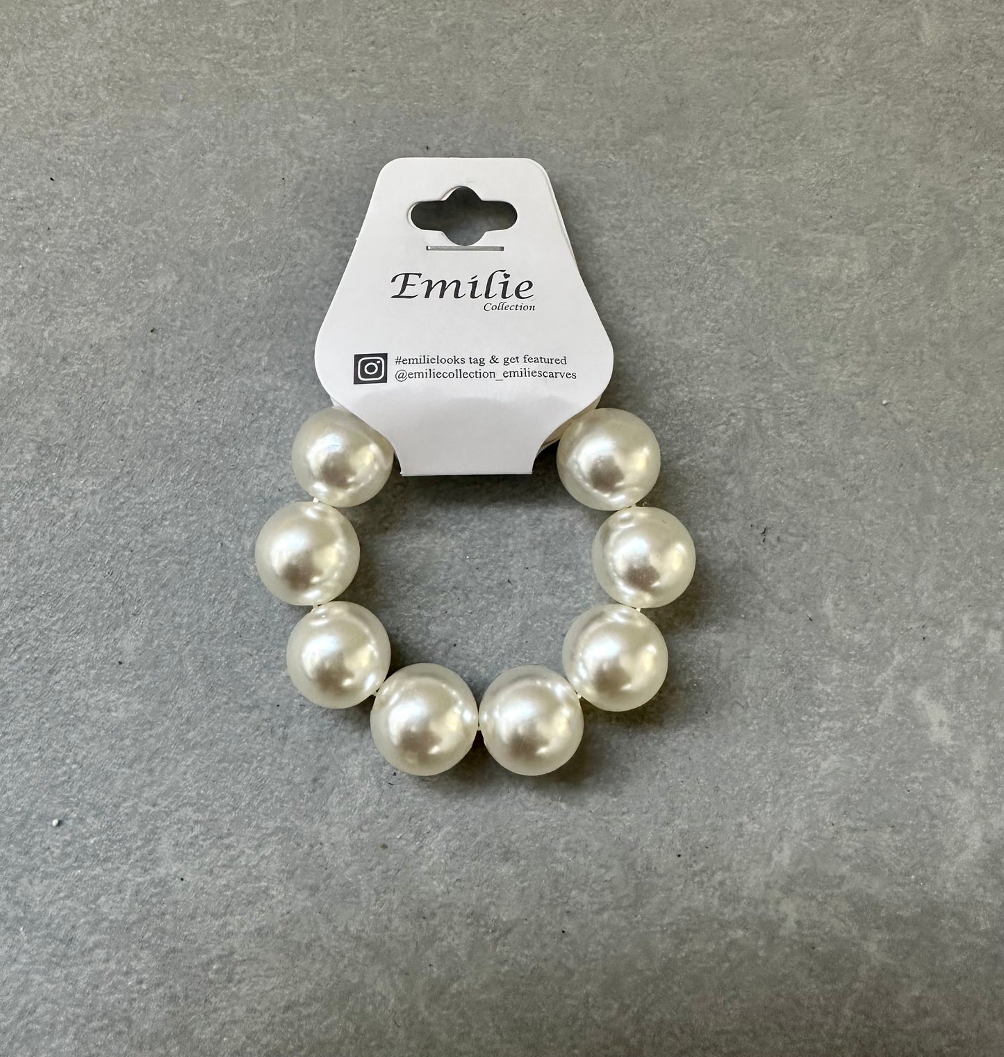 Hair elastic pearls