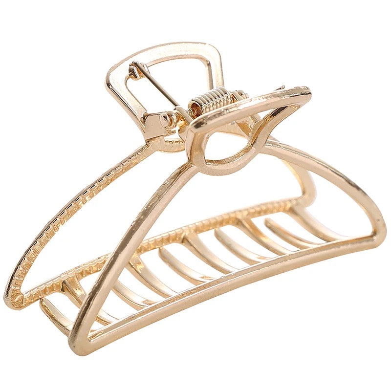 Hair clip half circle gold