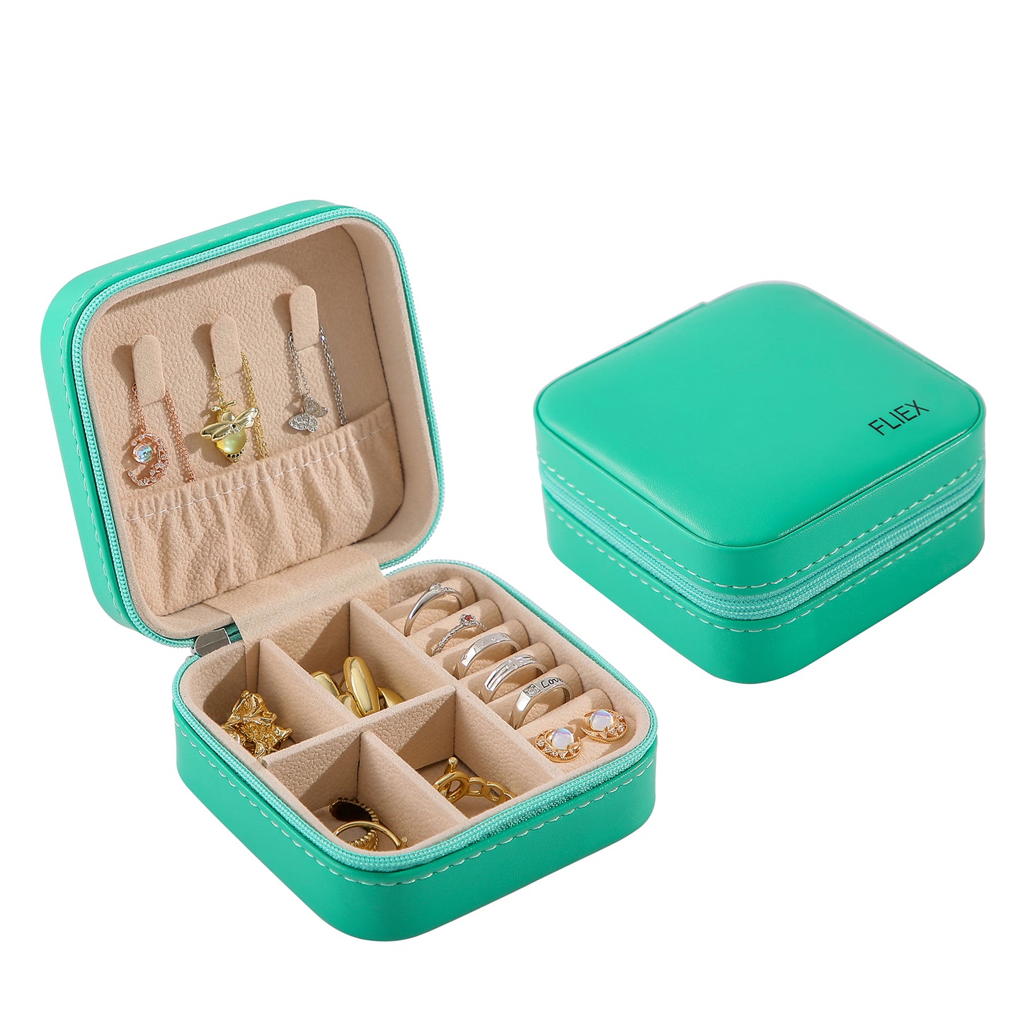 Turquoise jewelry case