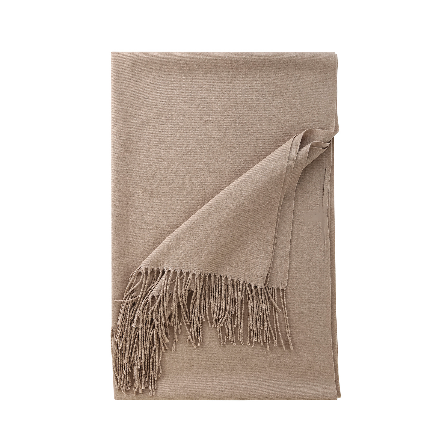 Pashmina scarf dark beige