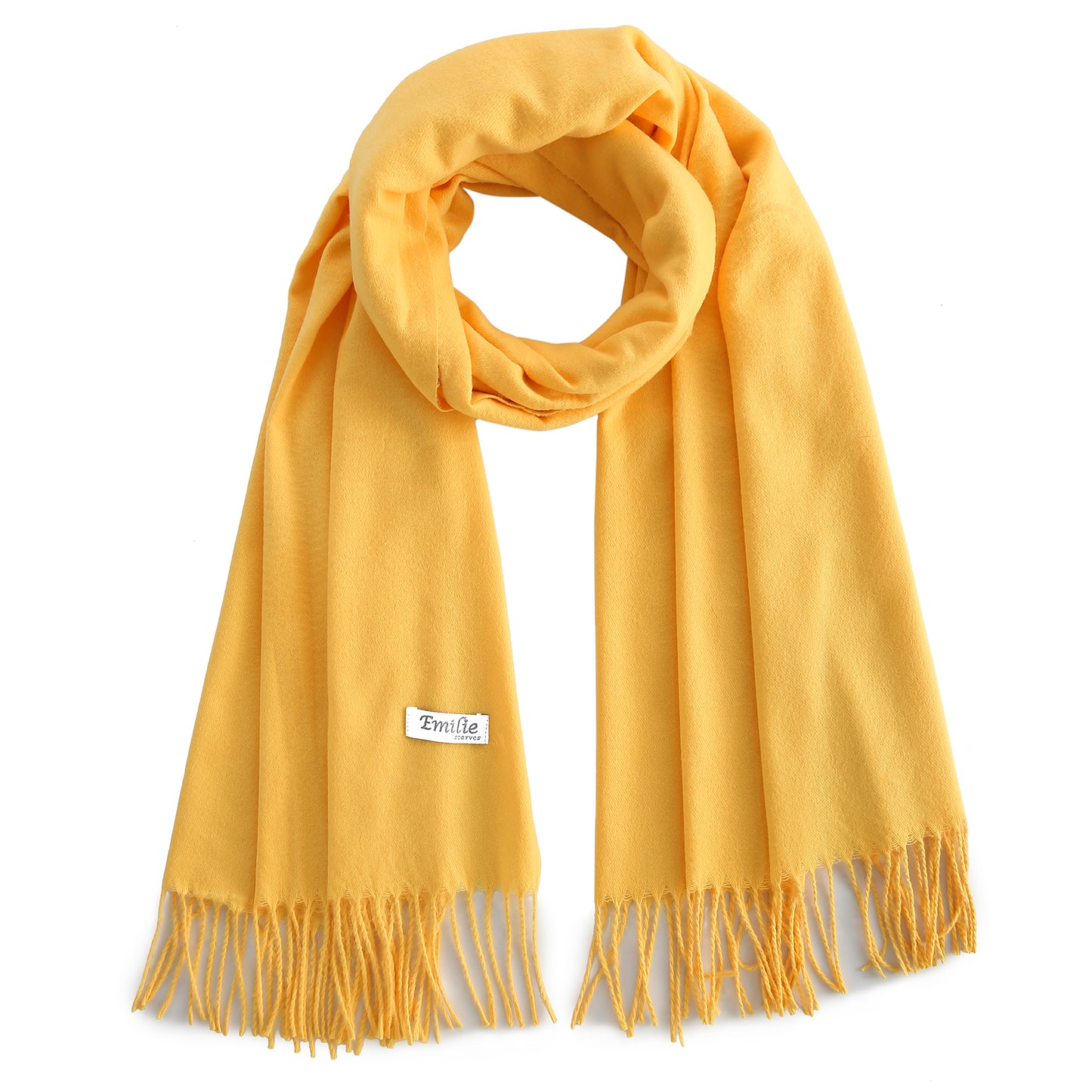 Pashmina scarf dark yellow