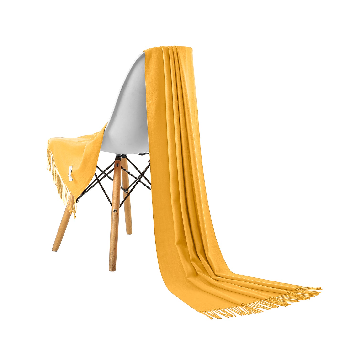 Pashmina scarf dark yellow