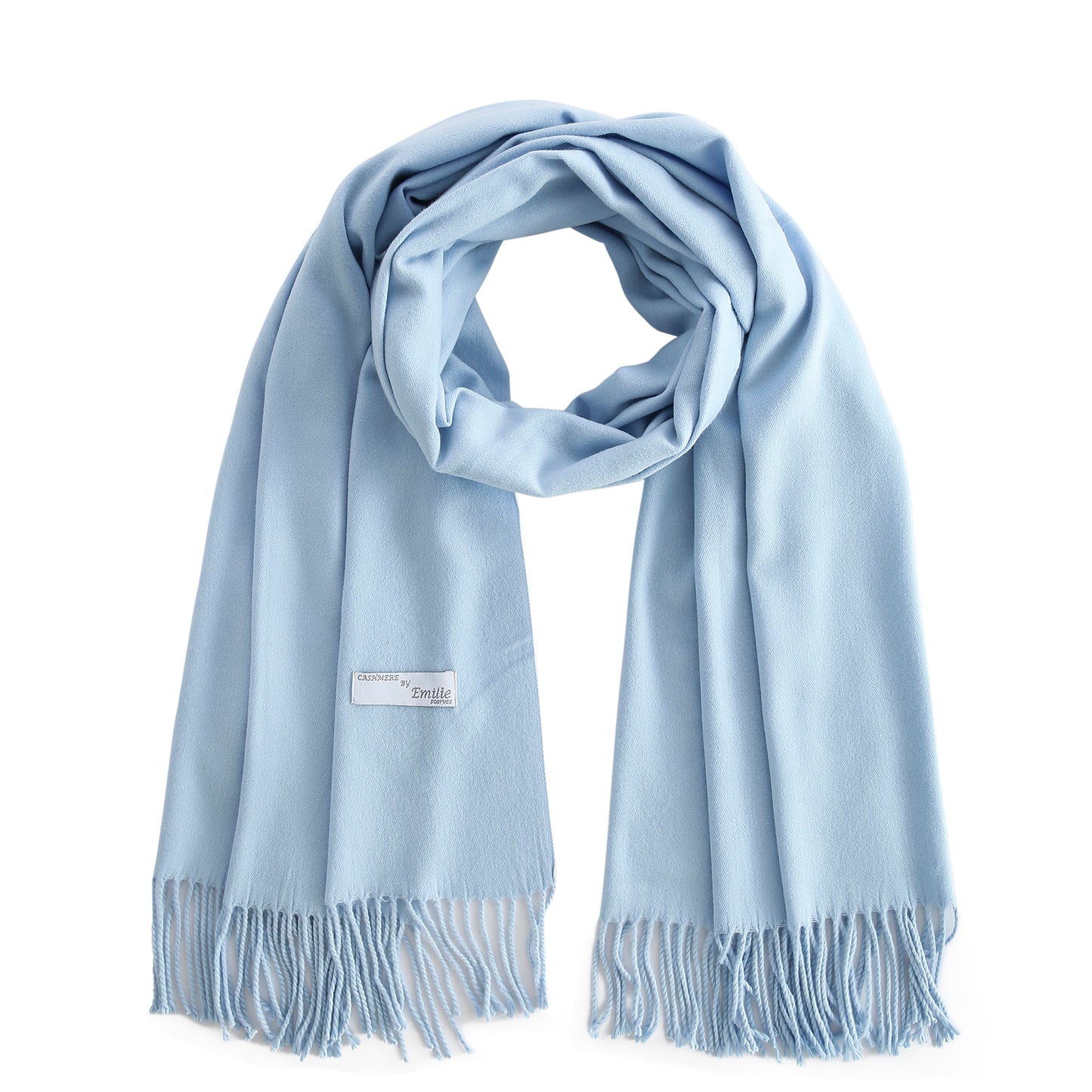 Pashmina scarf light blue