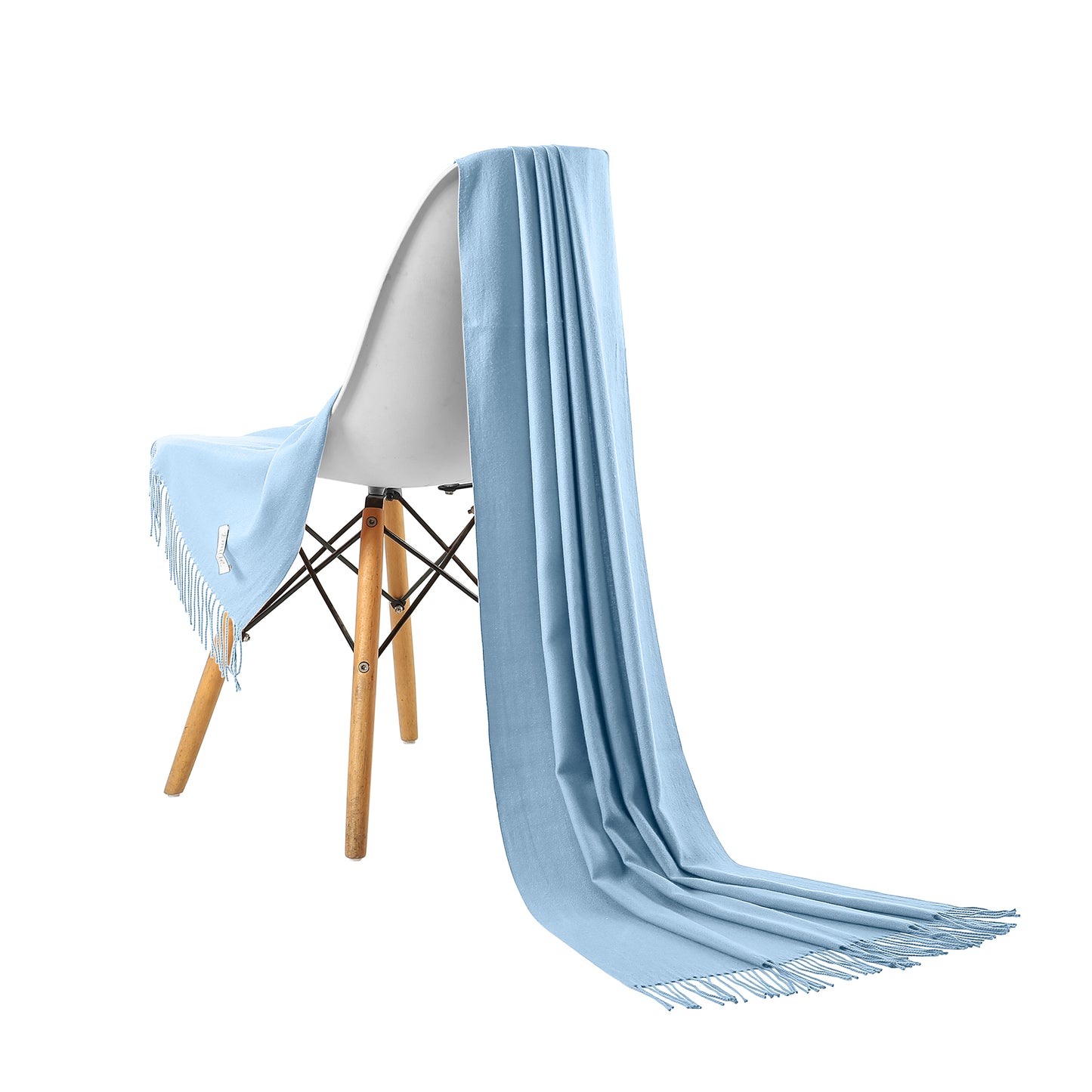 Pashmina scarf light blue