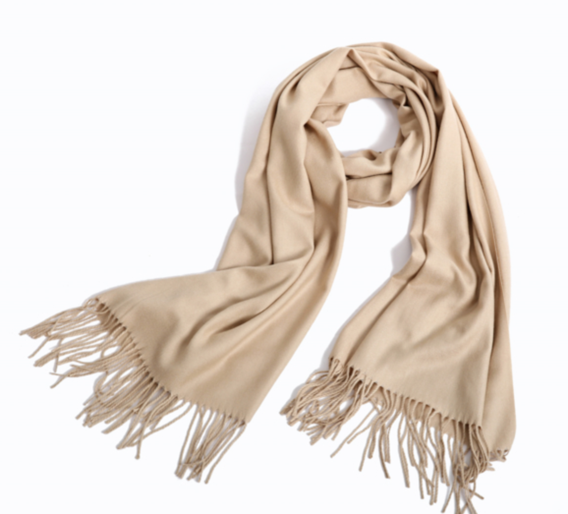 Pashmina scarf beige