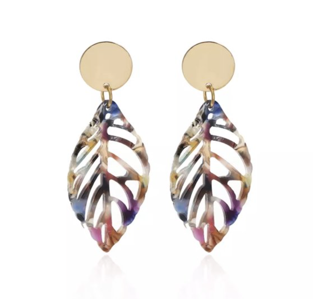 Earrings colored