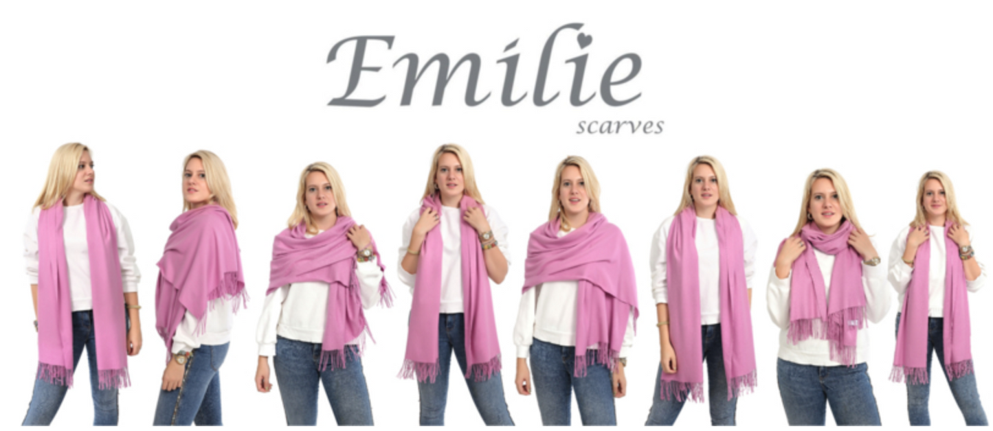 Pashmina scarf denim blue
