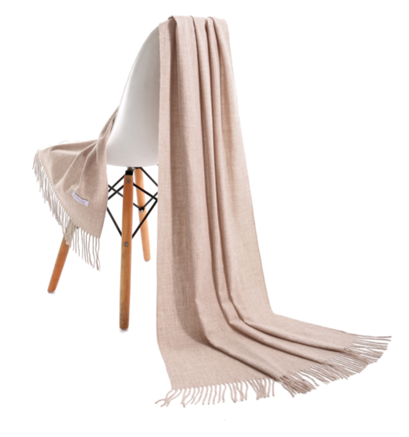 Pashmina scarf mottled beige