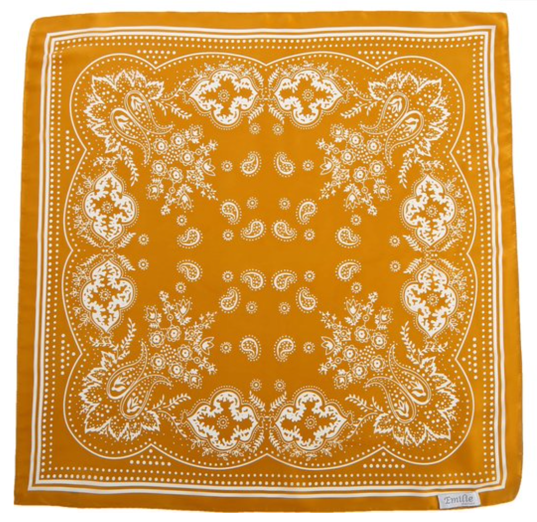 Silky bandana goud