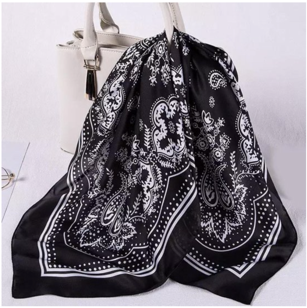 Silky bandana black