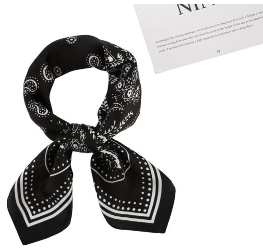 Silky bandana black