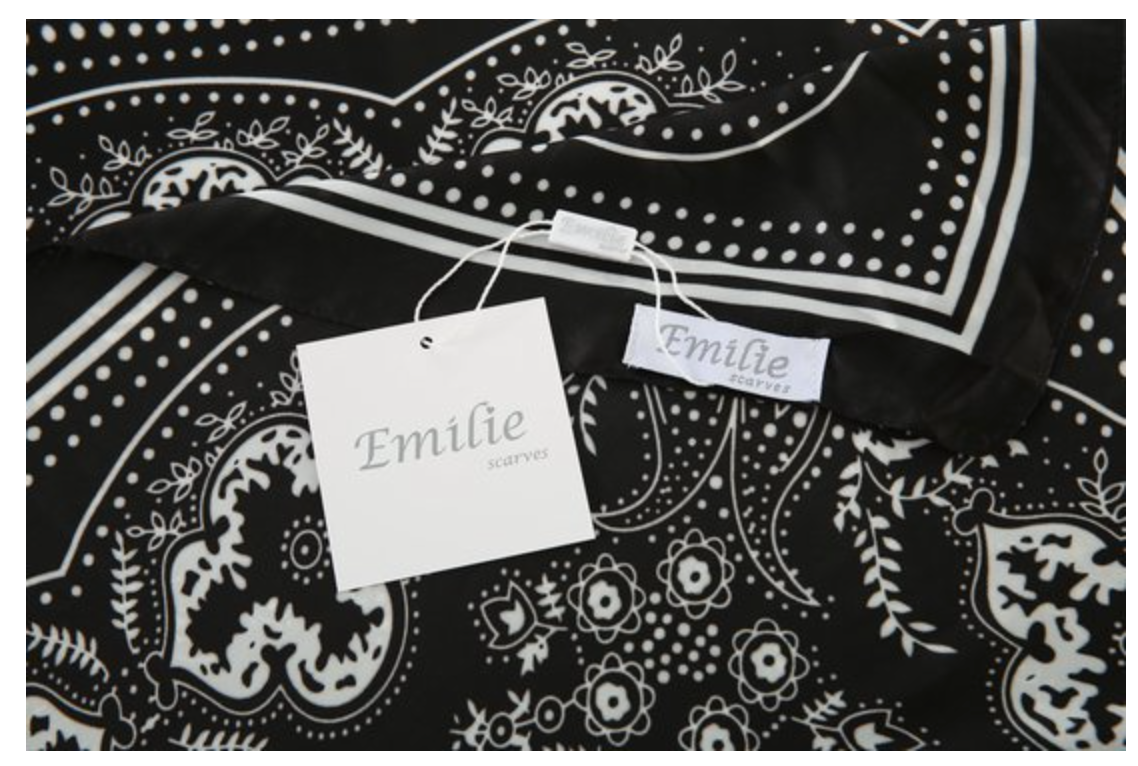 Silky bandana black