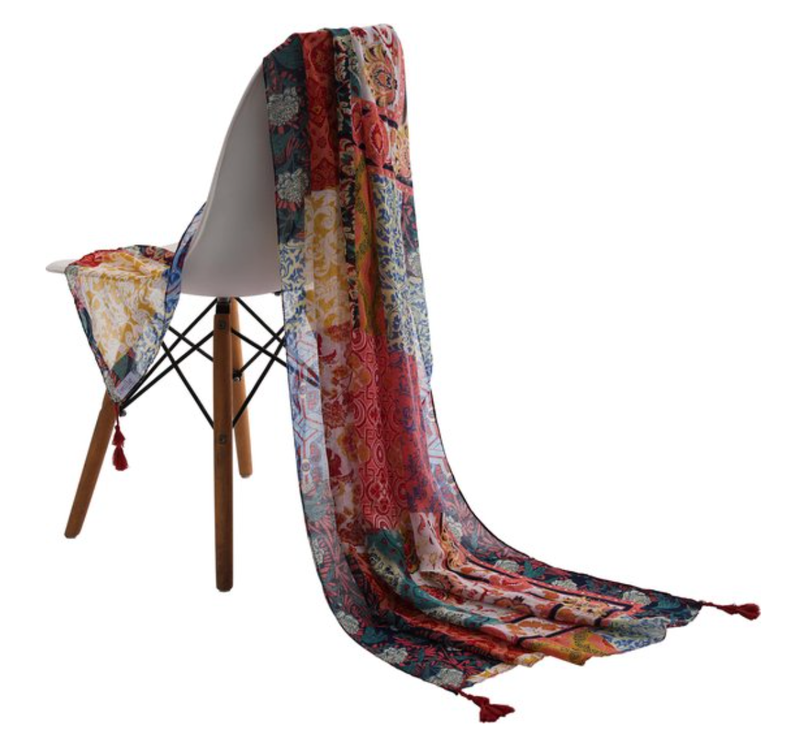 Ibiza scarf floral print
